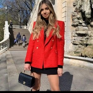 Red Zara Blazer